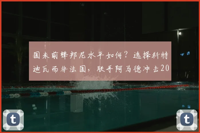 国米前锋邦尼水平如何？选择科特迪瓦而非法国，联手阿马德冲击2026世界杯详解